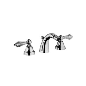 ZENITH Batterie Bidet 3 trous avec Bouche complete échappement 1.1/4" Chrome  Bongio 23503 BONGIO RUBINETTERIE  - 1
