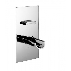 KITCHEN Gruppo  Lavello A parete bocca 120mm miscelatore su piastra Cromo cartuccia progressiva Bongio 56539-12 BONGIO RUBINETTE