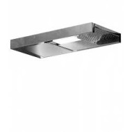 WELLNESS Stainless steel wall shower head with rain and water fall function  Bongio 3P889 BONGIO RUBINETTERIE  - 1