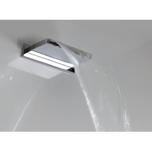 WELLNESS Steel wall shower head with water fall Chrome  Bongio 890-E BONGIO RUBINETTERIE  - 1