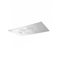 WELLNESS shower head  ceiling 850x540mm double water fall and chromotherapy steel  Bongio 888-C8 BONGIO RUBINETTERIE  - 1
