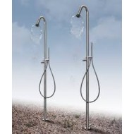 COLONNE douche  à étage pour extérieur , Mixer et lavages piedes  acier  Bongio 70131-AS BONGIO RUBINETTERIE  - 1