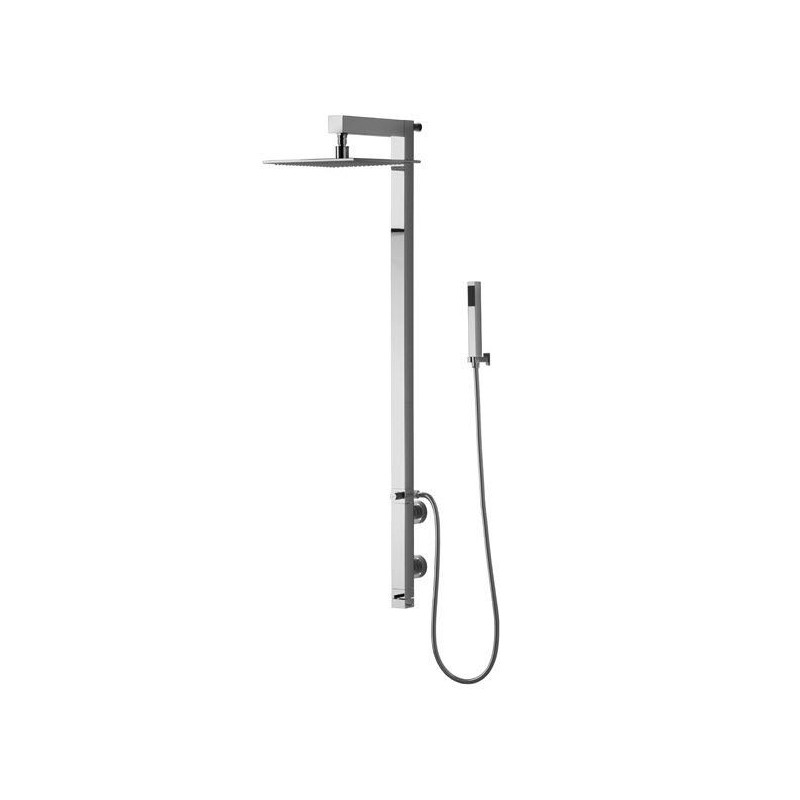 Square thermostatic shower column, diverter, set shower e shower head 300x300mm Chrome  Bongio 54550-D BONGIO RUBINETTERIE  - 1
