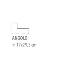 BINARY BIANCO ANGOLO 17X29,5cm CGM Manufatti