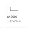 NEW GLAMOUR ARGILLA  ANGOLO 12X29cm CGM Manufatti