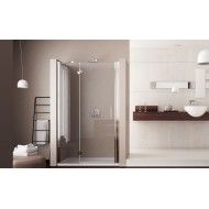 Mono Un'Anta Box Doccia  da  90cm Cromo  Cristallo 6mm Trasparente FORTE BOX DOCCIA  - 1