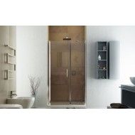 Duo Door  Shower cabin  from  80cm Chrome  Crystal 6mm Transparent FORTE BOX DOCCIA  - 1