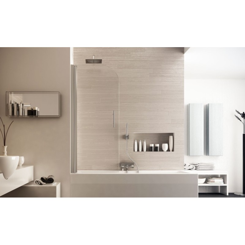 New Caspio Un Anta Sopravasca da  67-69cm Cromo  Cristallo 6mm Trasparente FORTE BOX DOCCIA  - 1