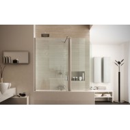 New Tirreno Ante Sopravasca da  163-165cm Cromo  Cristallo 6mm Trasparente FORTE BOX DOCCIA  - 1