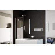 Era Ante Sopravasca da  73-75cm Cromo  Cristallo 6mm Trasparente FORTE BOX DOCCIA  - 1