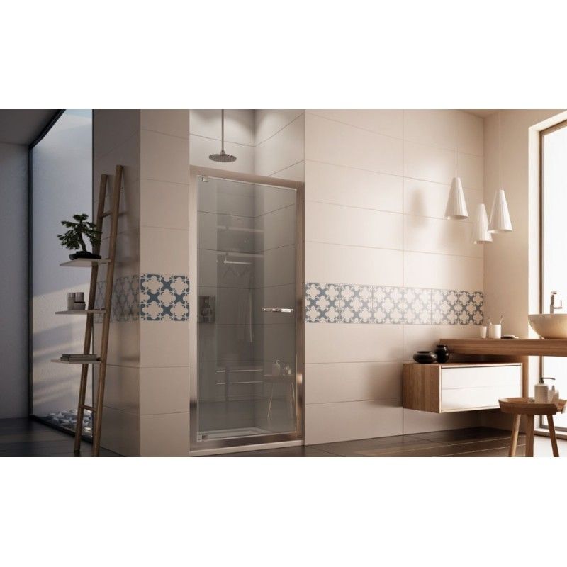 Vesta Porta Box Doccia  da  90cm Cromo  Cristallo 6mm Trasparente FORTE BOX DOCCIA  - 1