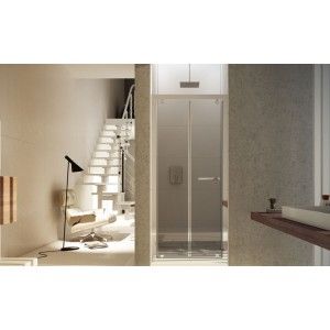 Ares Porta Box Doccia  da  90cm Cromo  Cristallo 6mm Trasparente FORTE BOX DOCCIA  - 1