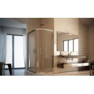 Giano Rettangolare Ante Box Doccia  da  70X90cm Cromo  Cristallo 6mm Trasparente FORTE BOX DOCCIA  - 1