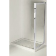 Anta Fissa S Box Doccia  da  100cm Cromo  Cristallo 6mm Trasparente FORTE BOX DOCCIA  - 1