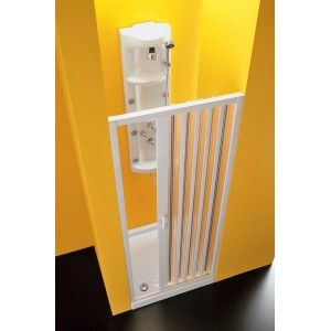 Sirio laterale Porta Box Doccia  da  80cm Bianco PVC Trasparente FORTE BOX DOCCIA  - 1