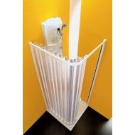 Alfa Porta Box Doccia  da  120X80cm Bianco PVC Trasparente FORTE BOX DOCCIA  - 1