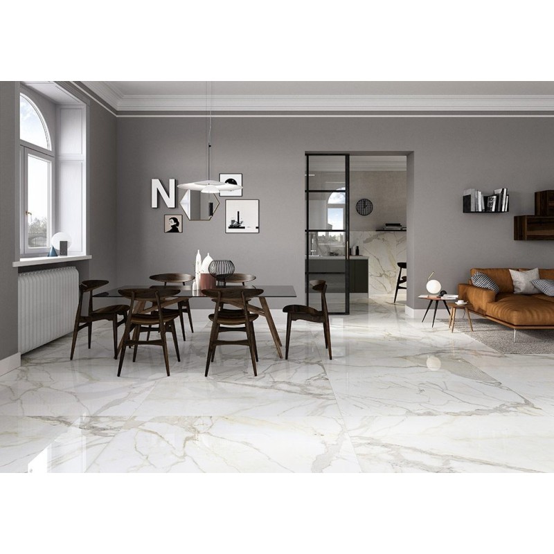 MARMOREA BIANCO CALACATTA 60X60 Lucidato/Rett.  Fioranese MM602LR FIORANESE CERAMICHE - 1