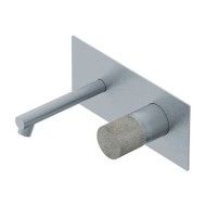 Diametro35 Inox Concrete Miscelatore monocomando ad incasso per lavabo Ritmonio RITMONIO - 1