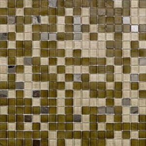 Cabreuva  1,5x1,5cm - foglio  29,6x29,6cm Mosaico Sicis SICIS - 1
