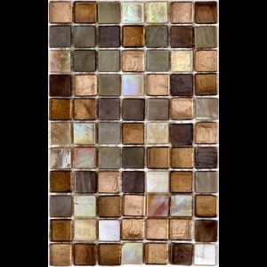 Ebano  1,5x1,5cm - foglio  29,6x29,6cm Mosaico Sicis SICIS - 1