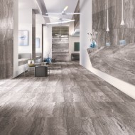 MARMOKER TRAVERTINO TITANIUM LUCIDO 88 x 88 Casalgrande Padana 10680211 CASALGRANDE PADANA - 1