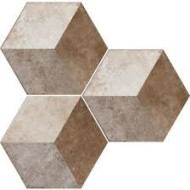 HERITAGE DEC.EXAGONA TEXT.2 34,5X40 0HET2EX Ceramica Fioranese