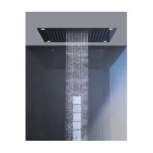 AXOR  STARCK SHOWER COLLECTION Overhead  970X970MM With lighting   Optic steel   AXOR  10623800 HANSGROHE - 1