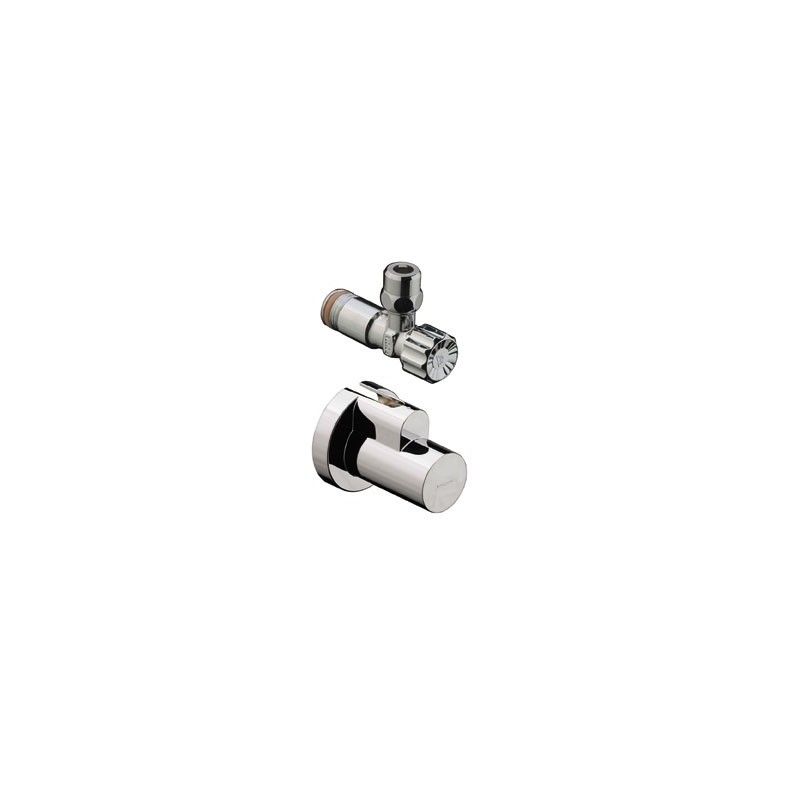 Robinet d'angle de sortie d'eau G 3/8  CROMO  Hansgrohe 13954000 HANSGROHE - 1