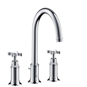 MONTREUX Mitigeur lavabo 3 trous   avec Poignee croisee  Cromo  AXOR 16513000 HANSGROHE - 1