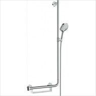 Set RAINDANCE  Select S 120 Comfort Duschset 120 3jet EcoSmart 9 l / min mit 110 cm Duschstange links. Hansgrohe 26326000 HANSGR