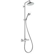 Hansgrohe Croma 220 1 Showerpipe with thermostat  Hansgrohe 27185000 HANSGROHE - 1