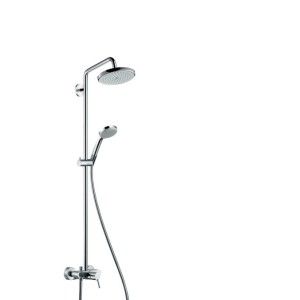 Hansgrohe Croma 220 Showerpipe 1jet avec mitigeur monocommande  Hansgrohe 27222000 HANSGROHE - 1