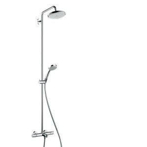 Hansgrohe Croma 220 Showerpipe 1jet avec bain thermostatique Hansgrohe 27223000 HANSGROHE - 1