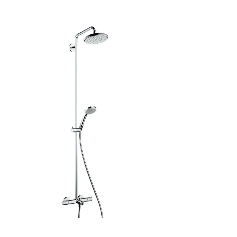 Hansgrohe Croma 220 Showerpipe 1jet with thermostatic bath Hansgrohe 27223000 HANSGROHE - 1