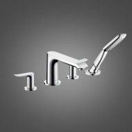 METRIS E2 4-hole rim-mounted bath mixer  HANSGROHE 31442000 HANSGROHE - 1