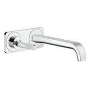 AXOR CITTERIO E Wall-mounted single lever basin mixer with 221 mm spout and plate AXOR 36114000 HANSGROHE - 1