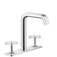 AXOR CITTERIO E Wall-Mounted 3-Hole Basin Mixer With Plate AXOR 36116000 HANSGROHE - 1