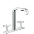 AXOR CITTERIO E Wall-Mounted 3-Hole Basin Mixer With Plate AXOR 36116000 HANSGROHE - 1