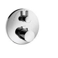 UNO2 Thermostat affleurant avec vanne d'arret CROMO  AXOR 38700000 HANSGROHE - 1