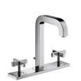 CITTERIO Tap 3 HOLES  Con Piastra RA  cross handle  CROMO  AXOR 39134000 HANSGROHE - 1