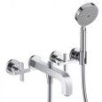 CITTERIO 3 hole wall-mounted bath mixer for wall mounting without plate  Cromo AXOR 39447000 HANSGROHE - 1