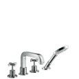 Citterio SET esterno  Rubinetto 4 fori  P/Piastra ,Maniglia CROCE, Como  AXOR 39453000 HANSGROHE - 1
