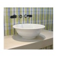 BOLL EVIER 42 SOUTIEN TROU CENTRAL BLANC   - Ceramica Flaminia BL42L CERAMICA FLAMINIA - 1