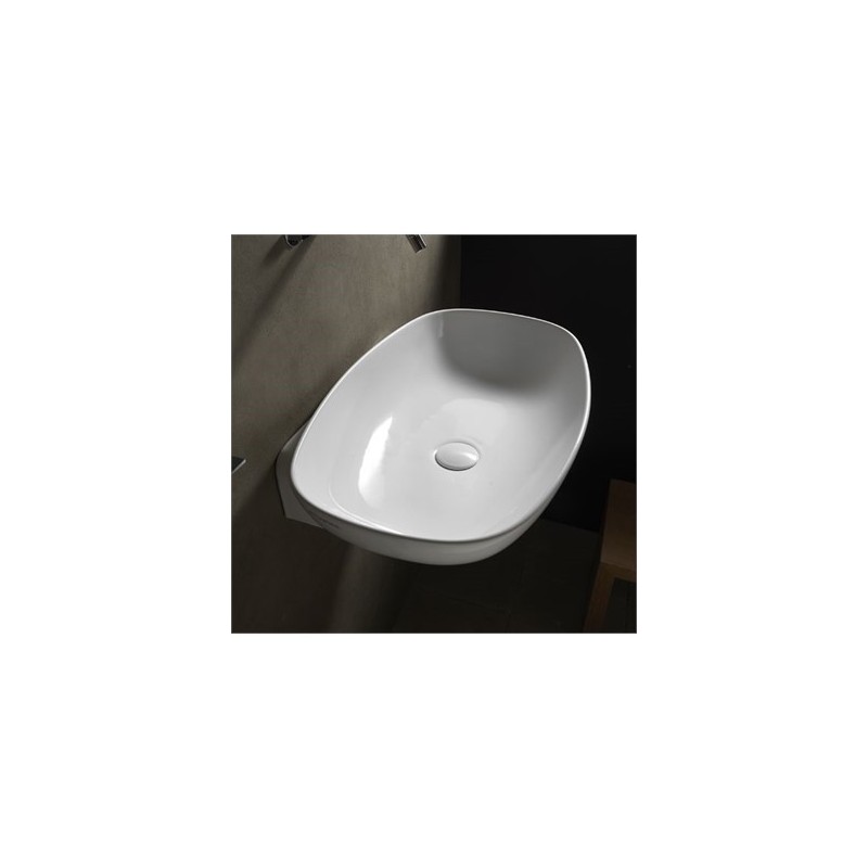 WASHBASIN 60 NUDASLIM COUNTERTOP WHITE   - Ceramica Flaminia   CERAMICA FLAMINIA - 1