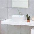WASHBASIN TWIN SET 52 COUNTERTOP WHITE  - Ceramica Flaminia 5050/A CERAMICA FLAMINIA - 1