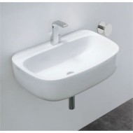 MONO LAVABO 64 APPOGGIO/SOSPESO BIANCO   - Ceramica Flaminia MN64L CERAMICA FLAMINIA - 1