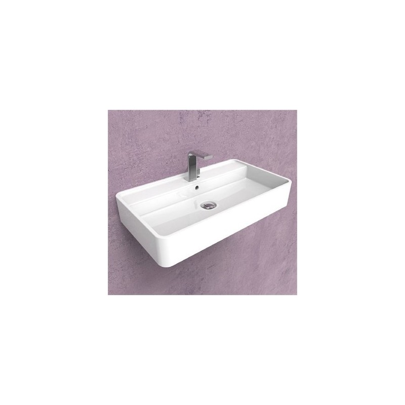 MINIWASH 75 Lavabo cm 75 sospeso con piano rubinetteria  - Ceramica Flaminia MW75S CERAMICA FLAMINIA - 1