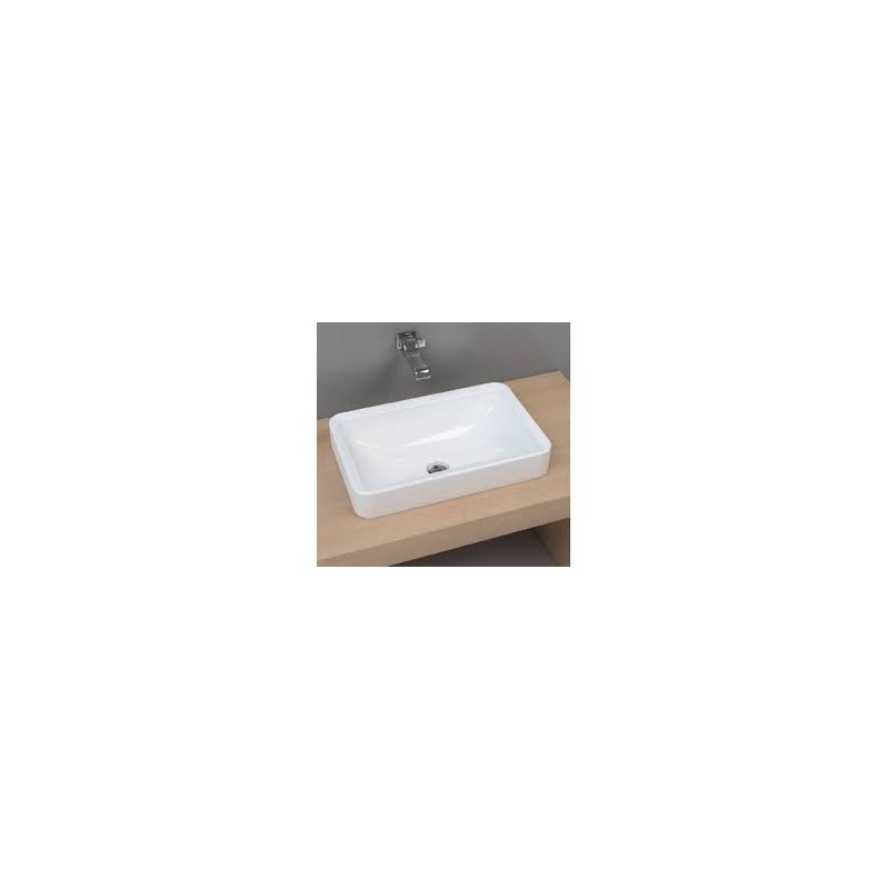 NILE WASHBASIN 62 BUILT-IN WHITE   - Ceramica Flaminia NL62INC CERAMICA FLAMINIA - 1