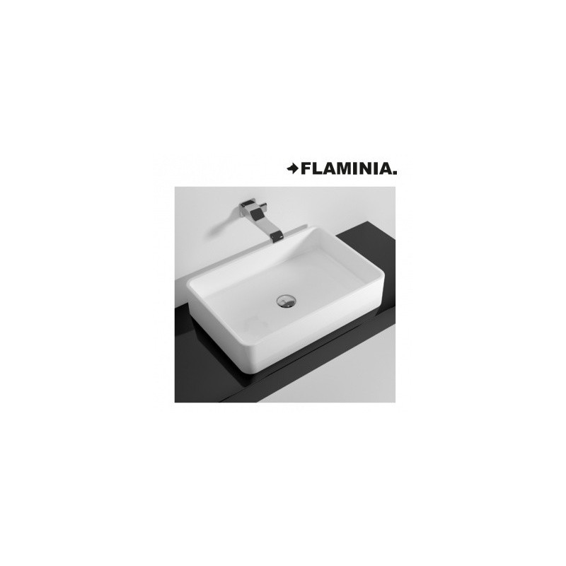 WASHBASIN MINIWASH 60 COUNTERTOP/WALL-HUNG FANGO  S - Ceramica Flaminia MWL60FAN CERAMICA FLAMINIA - 1