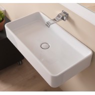 LAVABO MINIWASH 75 APPOGGIO/SOSPESO NUVOLA  S - Ceramica Flaminia MWL75NUV CERAMICA FLAMINIA - 1